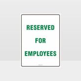 Custom Yard Signs,Reserved For Employees Sign
